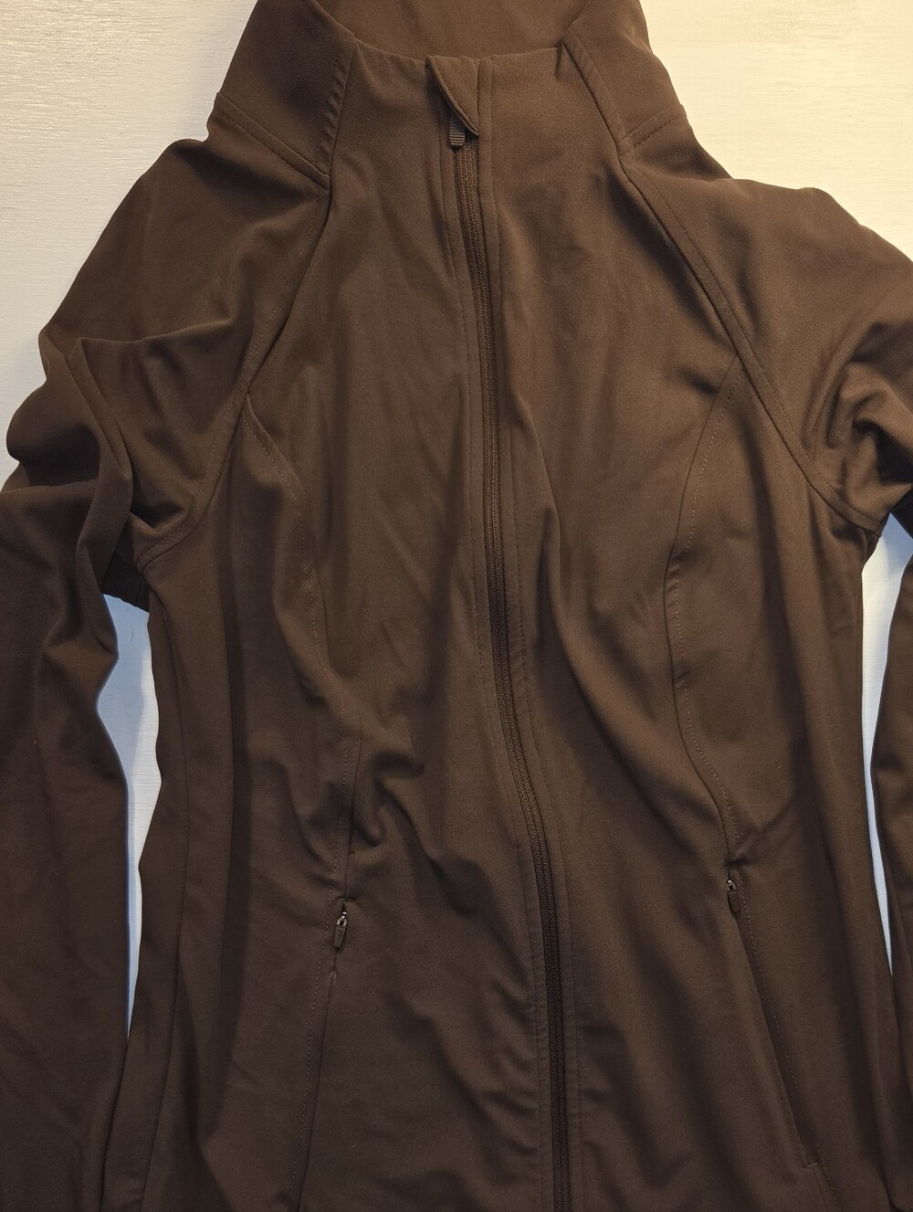 Members Mark Women's Brown Full-Zip Active Jacket XS
